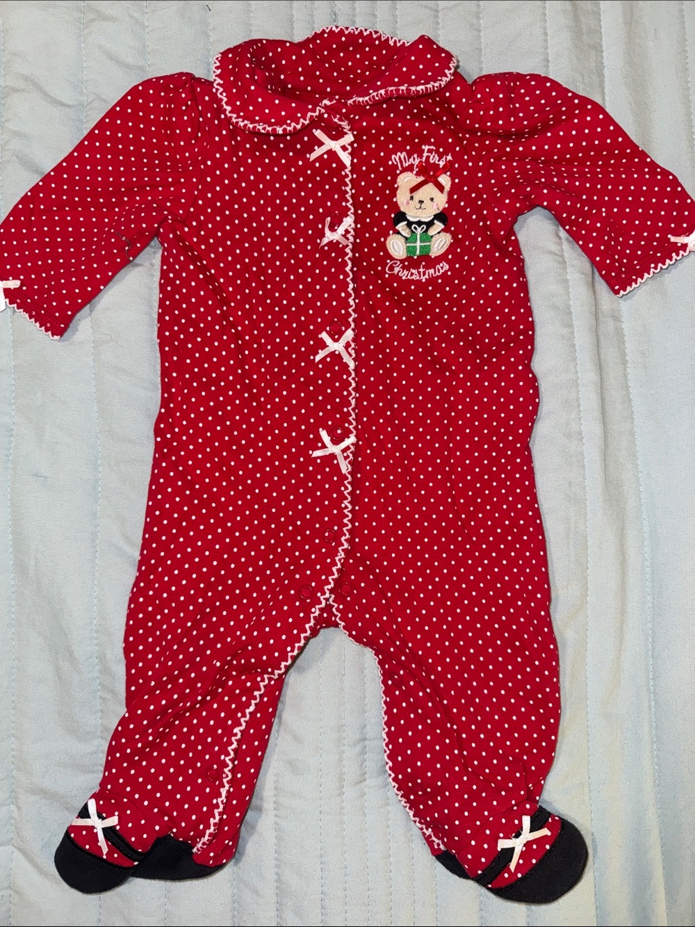 My First Christmas Pajamas with Adorable Details